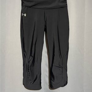 Under Armour Black Performance Leggings with Wide Waistband